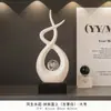 Adorno creativo de ciervo de cerámica con bola de cristal, lujo ligero para sala de estar, mueble de TV, mueble de vino, decoración del hogar, pieza de exhibición de arte de alta gama