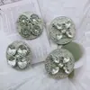 Botones Metálicos, Traje de Lana con Pedrería, Botones Cosidos a Mano, Botones de Cárdigan, Botones de Pedrería para Traje, Botones de Aleación, Abrigo, Suéter