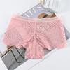 Roupa íntima sexy transfronteiriça feminina charmosa de renda quente transparente cintura baixa algodão entrepernas shorts de senhora cabeça