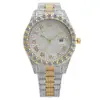 Comercio Exterior Exportación Venta Caliente Gypsophila Moda Patrón Romano Lleno de Diamantes Reloj de Mujer Fabricante de Relojes para Mujer Al por Mayor en Stock