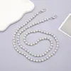 Joyería Zhuzui Nueva Cadena Cruzada de Perlas ABS Hecha a Mano con Cuentas Cadena para Teléfono Móvil Correa para Teléfono Móvil Cadena de Bolso de Hombro