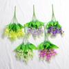 Planta Artificial Transfronteriza de Jacinto de 5 Cabezas Flor Falsa Decoración para Escritorio en Casa Boda Accesorios de Fotografía Ramo Pequeño Fresco
