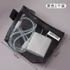 Bolsa de almacenamiento para borla de polvo, esponja de maquillaje, lápiz labial y organizador de cosméticos, bolsa de malla portátil para mujer, perfecta para viajes y salidas, mini bolsa de maquillaje