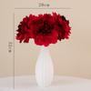 Flor de peonía Shumen flor artificial flor de seda arreglo floral para sala de estar adornos decoración de escritorio porche estudio sensación de alto nivel