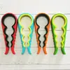 Abrebotellas y giracaps, abridor de tapas multifuncional cuatro en uno, herramienta de cocina universal para latas de plástico y botellas de cerveza