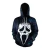 Sudadera con capucha de talla grande para pareja, suéter holgado de manga larga, hip-hop callejero, nuevo top europeo y americano transfronterizo para Halloween