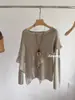 Nova coleção outono e inverno: Suéter de tricô estilo coreano, com caimento solto, de um ombro só e assimétrico, para mulheres