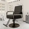 Silla de Peluquería para Celebridades de Internet, Silla Ajustable de Acero Inoxidable, Elegante Silla para Permanente y Tinte de Peluquería, Taburete para Corte de Cabello de Hombre