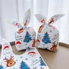 Bolsas de Presente para Festa de Natal Atacado Transfronteiriço Sacos de Doces Sacos de Embalagem de Chocolate Sacos Plásticos com Orelhas de Coelho de Natal
