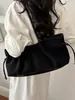 Bolso Grande de Gamuza Retro Modelo 2026 para Mujer Bolso de Hombro Simple de Nicho Bolso de Axila Bolso Tote Casual para el Trabajo