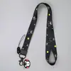 Cordão para Celular Pingente Fofo de Desenho Animado para Pendurar no Pescoço Tira Larga Plana Tecida Conjunto de Cartões Placa de Peito Transferência Térmica Desenho Animado Sanrio