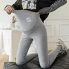 Leggings de Moda Transfronterizos de Comercio Exterior de Alta Calidad para Maternidad para Primavera y Otoño, de Cintura Alta, Soporte Abdominal, Algodón Puro, Versátiles