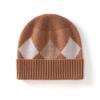 Gorros de Cachemira de Alta Gama para Niños, Gorros de Cachemira con Bloques de Color para Hombres y Mujeres, Gorros Gruesos de Felpa de Invierno, Gorros Baotou para el Frío, Gorros de Cuenca