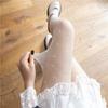 Estilo TikTok Medias Negras con Lunares Blancos y Patrón de Corazones de Seda para Mujer, Estilo Delgado de Primavera y Verano, Medias Blancas con Lazo Dulce