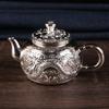 Juego de Té Kung Fu de Plata de Alta Calidad Tetera Juego de Vino para Banquetes de Boda Chinos Juego de Té Dragón y Fénix Regalos de Empresa Salida de Fábrica