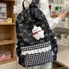 Mochilas transfronteiriças, estilosas e de alta qualidade em estilo preppy, adequadas para meninas do ensino fundamental II, com grande capacidade e projetadas tanto para o ensino fundamental II quanto para estudantes universitários.; atacado disponível