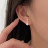 Aretes de Gota de Agua Micro-incrustados de Plata Esterlina S925 Suiheng para Mujer Diseño Nicho Estilo Coreano Lujo Ligero Elegantes Aretes de Celebridad de Internet Aretes