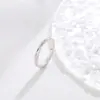 Diseño Casual Anillo de Unión Cerrada Patrón Hueso de Serpiente Círculo Liso Anillo para Dedo Índice Diseño de Nicho para Mujer Anillo de Gama Alta Venta al por Mayor