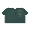 Camiseta Masculina de Algodão Puro 230g de Manga Curta Verão Marca Americana de Moda Pescador Solta e Versátil Moda Novo Estilo para Homens