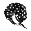 Colar de Pérolas com Fivela Magnética de Bolinhas Brancas em Tira Pequena Lenço de Seda Lenço Feminino Lenço de Pescoço de Comissário de Bordo de Alta Qualidade Primavera e Outono