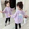 Camiseta de Manga Larga para Niña Primavera 2026 Nueva Elegante 100% Algodón Puro Top para Niña Pequeña Prenda Base Infantil Ropa de Primavera