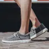 2025 Venta al por mayor Primavera Nueva Zapatos para hombre Casual Transpirables de Tela Ligeros de PU Lona Zapatos Slip-on
