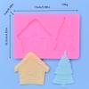 Molde de silicona para modelar árboles de Navidad, molde para hornear pasteles, molde para hornear DIY