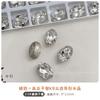 Alta qualidade Branco Nail Art Jóias Pontiagudas Diamante Plano para K9 Cristal Flash Amor Pombo Ovo Ângulo Reto Rock Candy Diamante Transparente