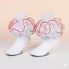 Meias Infantis Meninas Renda Colorida Renda Franzida Meias Finas de Algodão Respiráveis Estilo Verão Meias de Princesa Estudante Meias de Dança