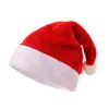 Gorro navideño de felpa corta, gorro navideño para adultos y niños, disfraz de fiesta, suministros de decoración navideña, cantidad mínima de pedido
