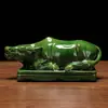Figura de Cerámica Tang Sancai de Toro Mueble Decoración de Sala de Estar Buey del Zodiaco Vaca de Porcelana Oficina Decoración de Sala de Estar