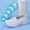 Zapatos de Enfermera en Stock, Duraderos, Suela Blanda, Transpirables, No Cansan los Pies, Zapatos de Trabajo para Hospital, Negros, Venta al por Mayor, Dropshipping Transfronterizo