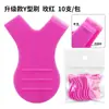 Conjunto de 10 Peças de Escovas Curvadoras de Cílios em Formato de Y, Bastões de Lifting com Queratina, Ferramentas de Alongamento de Cílios, Lift de Cílios com Queratina em Estoque