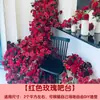 Arreglo Floral Cascada de Rosas, Pared de Flores Artificiales, Decoración de Flores de Rosa para Ceremonia de Apertura, Pared de Fondo de Flores de Rosa
