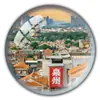 Ímã de Geladeira Fujian Ímã de Vidro Cristalino Torres Gêmeas da Universidade de Xiamen Coleção Gulangyu Tulou Souvenirs de Viagem