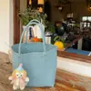 Bolso Tejido Hecho a Mano de Gran Capacidad Estilo Japonés Nuevo de Verano para Mujer, Bolso de Hombro Tote, Bolso Tote para Viajar Estilo Cesta