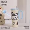 Taza de Hielo Personalizada con Revestimiento Interior de Cerámica, Termo Gigante de Acero Inoxidable, Vaso de Agua de Gran Capacidad para Hombres y Mujeres, Lujo Ligero y Sensación de Alta Gama