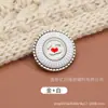 Botones Dobles C Botones Metálicos Cosidos a Mano Estilo Pequeño Fragante Botones para Chaqueta de Abrigo de Lana Traje Falda