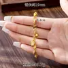 Joyería del Sudeste Asiático Transfronteriza, Collar de Cadena Onda de Agua de Oro de Arena Vietnamita, Juego de Pulsera y Tobillera para Mujer, Retención de Color Duradera para Mujeres