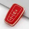 Adecuado para coche Toyota corona Carolina Camry borde dorado coche TPU pegamento flexible funda de llave todo incluido para mujer