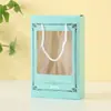 Caja de Regalo Portátil para Toalla Individual Caja de Embalaje Caja Vacía Regalo de Acompañamiento de Boda Regalo de Vacaciones Bienestar Regalo de Luna Llena Regalo de Regreso