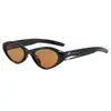 2025 Gafas de Sol GM Marco Pequeño Hombres Guapos Retro Moda Ojo de Gato Marco Pequeño Gafas de Sol Anti-UV Tendencia Mujeres