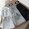 Bu Mi Er Roupa Externa Integrada Transfronteiriça Engrossada Calças Casuais Infantis Estilo Coreano Calças de Moletom Largas Bolsos Calças Quentes para Meninas