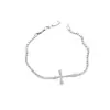 Pulseira com Fecho de Zircônia Banhada a Ouro Real 18K, Pulseira de Luxo Leve de Alta Qualidade, Acessório de Mão Simples, Moderno e Versátil