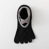Calcetines Deportivos de Fitness para Yoga de Cinco Dedos Calcetines de Pilates de Verano de Silicona Antideslizantes de Punta Dividida Calcetines Invisibles Antideslizantes Transpirables para Mujer