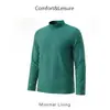 Camiseta básica de rayas con cuello medio para niños, primavera y otoño, camiseta de manga larga elástica para niños y niñas, capa interior suave para niños mayores