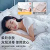 Juego de 4 piezas de ropa de cama desechable gruesa para hotel (sábana, funda de edredón, funda de almohada), esencial para viajes en tren cama