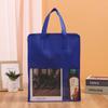 Bolsa con Cremallera No Tejida Bolsa No Tejida Personalizada con Asa Bolsa con Cremallera Bolsa con Cremallera de Costura con Ventana No Tejida Bolsa con Cremallera