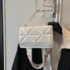 Bolsa de mano para mujer de comercio exterior, bolso de cadena popular, textura niche, versátil, bolso cuadrado pequeño, nuevo para primavera y verano, bolso de hombro cruzado para mujer