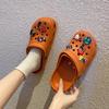 Pantuflas de Verano de Suela Blanda de Moda para el Hogar y el Exterior, Sandalias Antideslizantes de Gama Alta 2024 para Mujer y Hombre, Zapatos con Agujeros, Sandalias de Celebridad de Internet, Modelo Nuevo